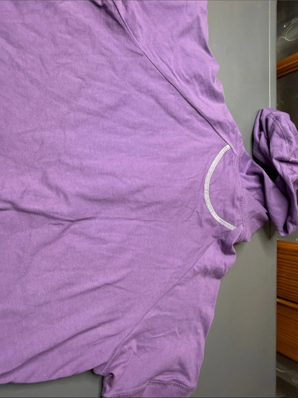 Kid’s Nike Purple Short-Sleeve Zip Hoodie. Size: large/14-16